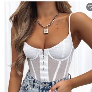 White Fox Boutique White Corset Top